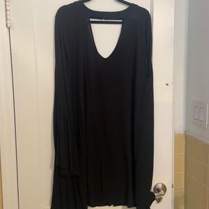 Linen black dress